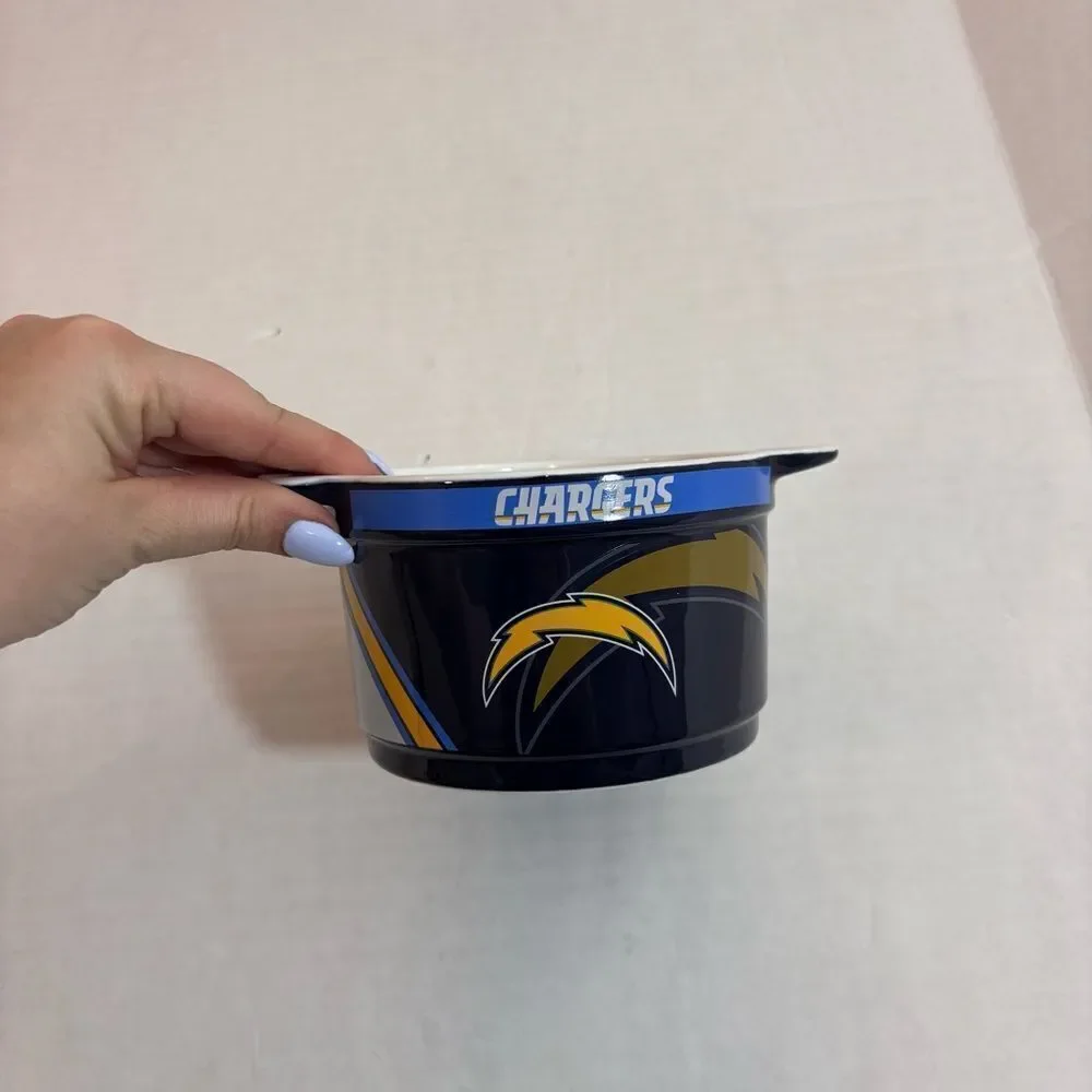 NFL 23-Ounce Sculpted Gametime Bowl NEW LA Chargers  Dip, Snack, Sauce